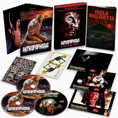 Antropophagus (1980) + Postcards, Édition 45ème Anniversaire, Édition Deluxe Limitée, Blu-ray + DVD + CD + Livre