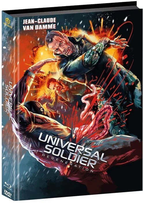 Universal Soldier: Regeneration (2009) Cover A, Wattiert, Limited Edition, Mediabook, Blu-ray + DVD