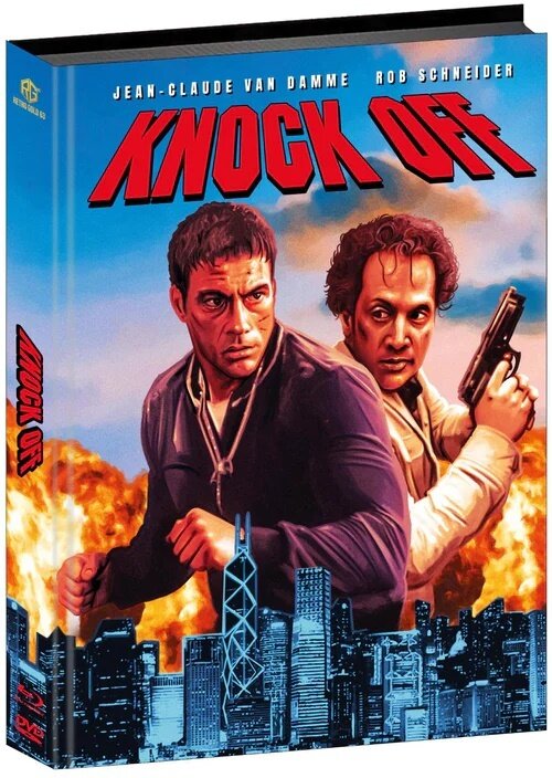 Knock Off (1998) Cover A, Wattiert, Limited Edition, Mediabook, Blu-ray + DVD
