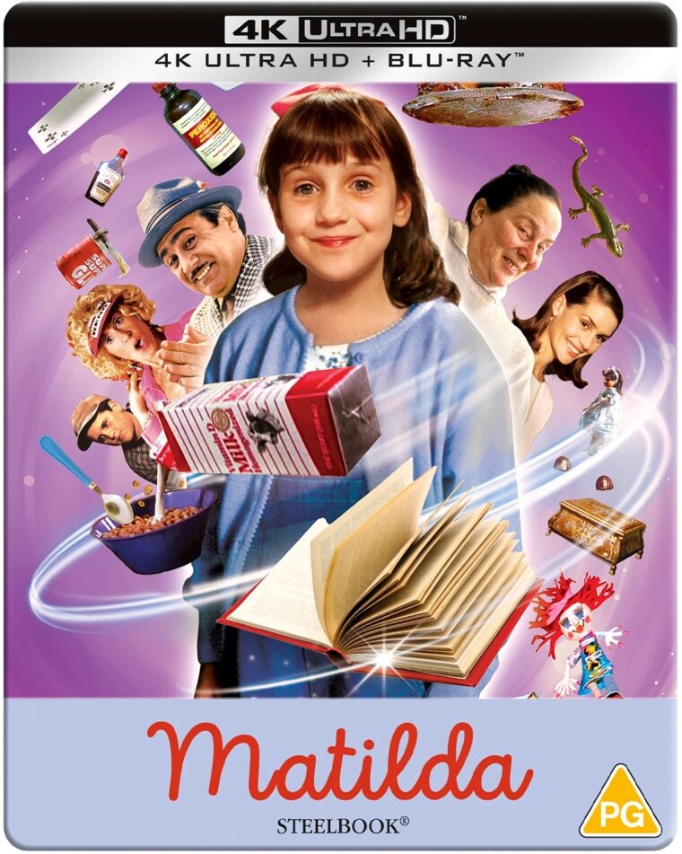 Matilda (1996) Limited Edition, Steelbook, 4K Ultra HD + Blu-ray