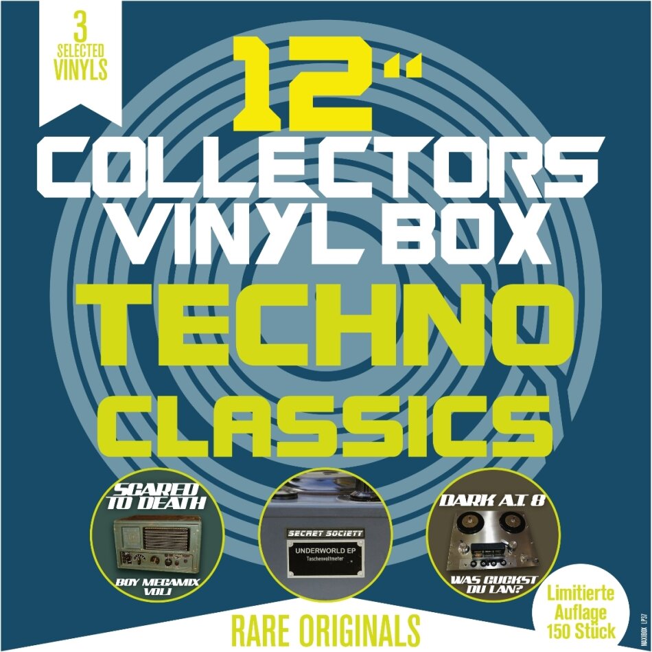 Secret Society-Scared To Death-Dark A.T. 8 - Techno Classics Colored, 3 12" Maxis