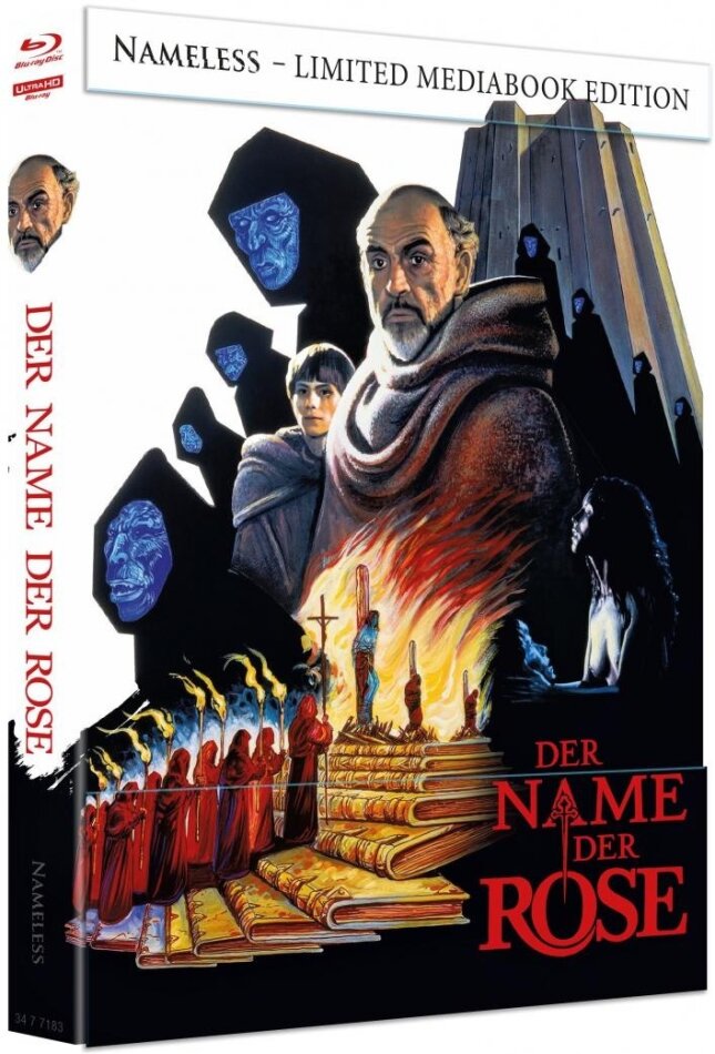 Der Name der Rose (1986) Cover D, Limited Edition, Mediabook, 4K Ultra HD + Blu-ray