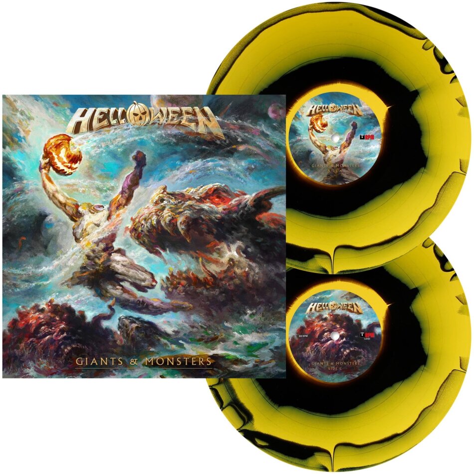 Helloween - Giants & Monsters Gatefold, Limited Edition, Giant Black Yellow Vinyl, 2 LPs