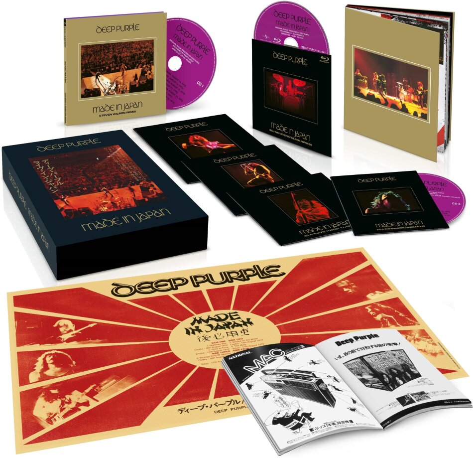 Deep Purple - Made In Japan 2025 Reissue, Steven Wilson Mix, Universal, Deluxe Edition, 5 CDs + Blu-ray
