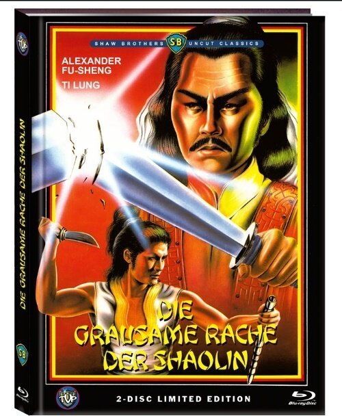 Die grausame Rache der Shaolin (1979) Cover C, Shaw Brothers Classics, Limited Edition, Mediabook, Uncut, Blu-ray + DVD