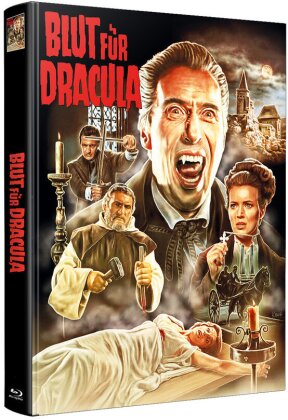 Blut f&uuml;r Dracula (1966) (Wattiert, Limited Edition, Mediabook, Uncut, 2 Blu-rays)