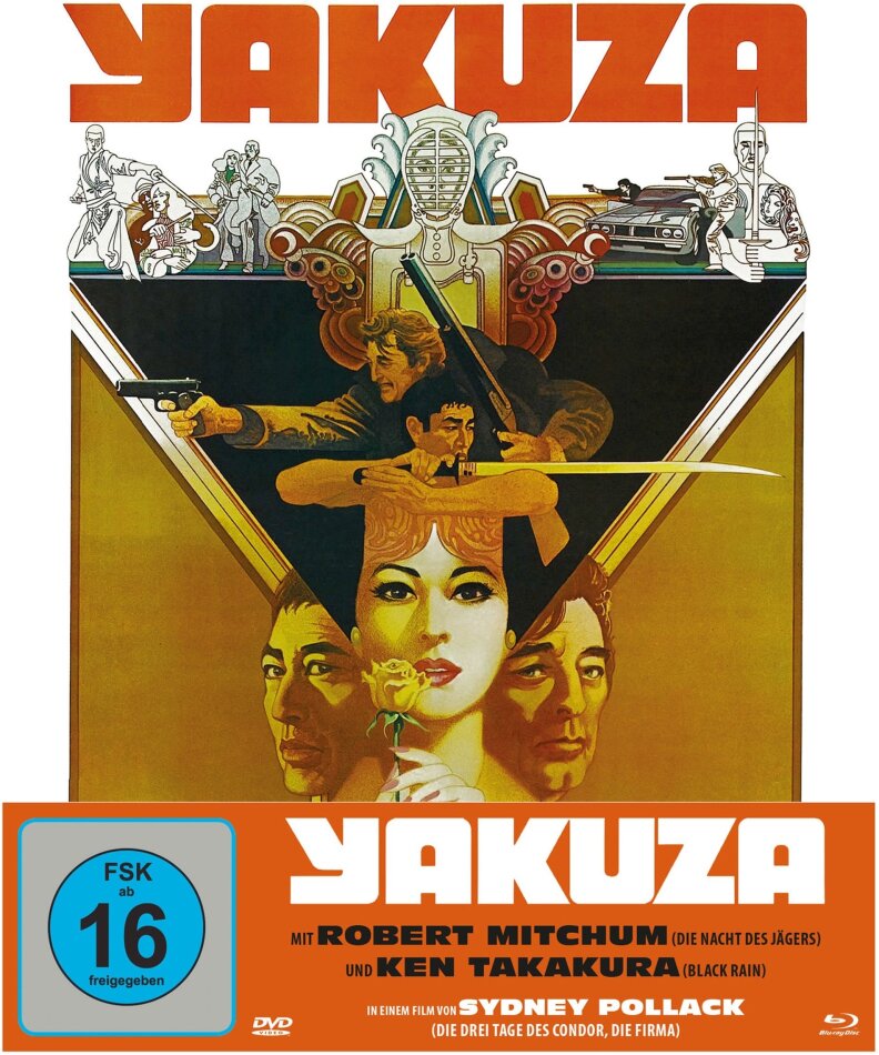 Yakuza (1974) Cover A, Limited Edition, Mediabook, Blu-ray + DVD
