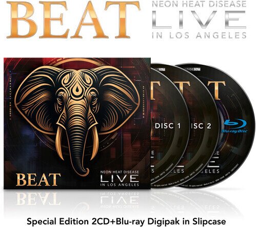 Beat (Adrian Belew/Steve Vai/Tony Levin/Danny Carey) - LIVE (Neon Heat Disease - Live In Los Angeles) Digipack, 2 CDs + Blu-ray