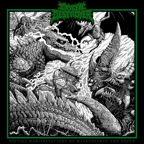 Oxygen Destroyer - Bestial Manifestations Of Malevolence And Death 2025 Reissue, Redefining Darkness, Blue Vinyl, LP
