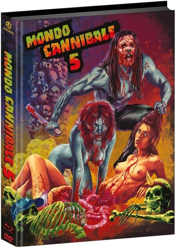 Mondo Cannibale 5 (2006) Cover A, Wattiert, Limited Edition, Mediabook, Uncut, Blu-ray + DVD