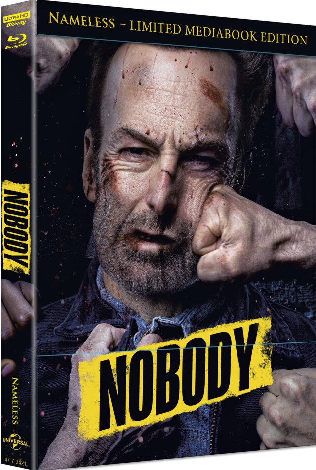 Nobody (2021) Cover B, Limited Edition, Mediabook, 4K Ultra HD + Blu-ray