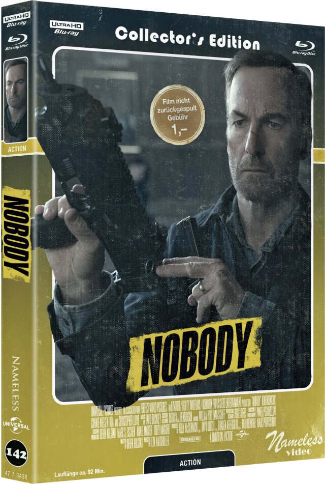 Nobody (2021) Cover C, Limited Collector's Edition, Mediabook, 4K Ultra HD + Blu-ray