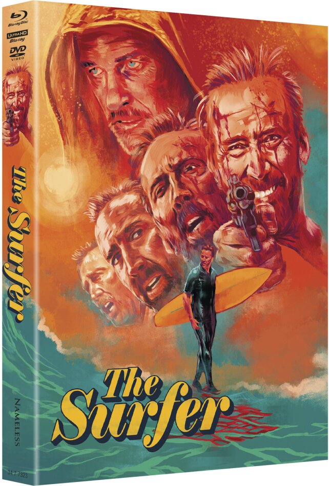 The Surfer (2024) Cover B, Limited Edition, Mediabook, 4K Ultra HD + Blu-ray + DVD