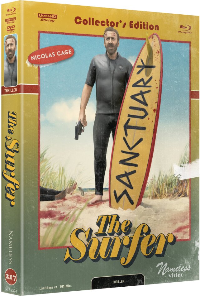 The Surfer (2024) Cover C, Limited Collector's Edition, Mediabook, 4K Ultra HD + Blu-ray + DVD