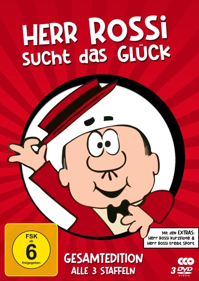 Herr Rossi sucht das Glück - Staffel 1-3 Complete edition, 3 DVDs