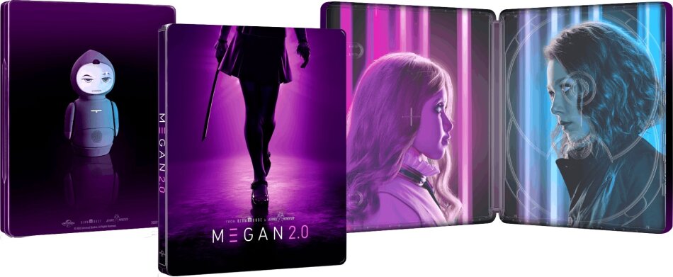 M3GAN 2.0 (2025) Cinema Version, Limited Edition, Steelbook, Unrated, 4K Ultra HD + Blu-ray