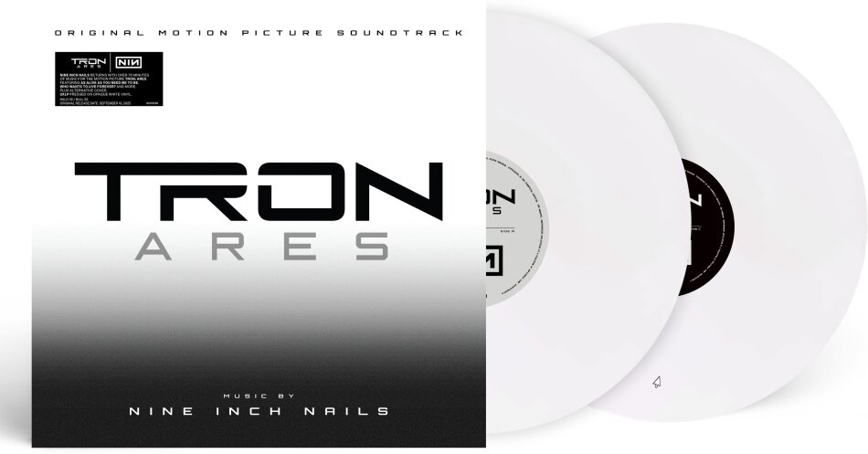 Nine Inch Nails - TRON: Ares - OST Indie Exclusive, Gatefold, Limited Edition, White Opaque Vinyl, 2 LPs