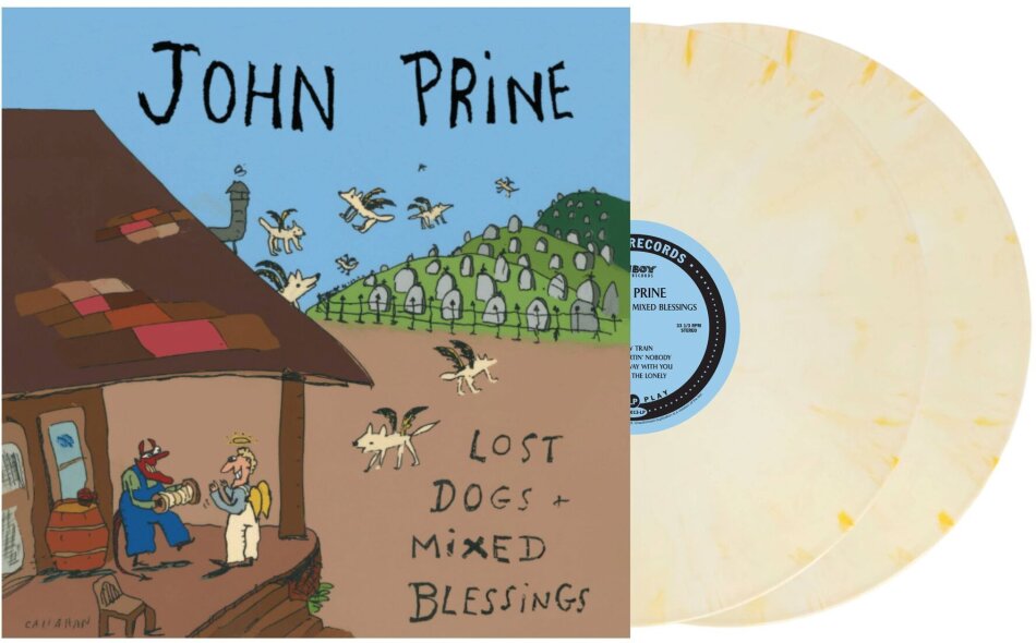 John Prine - Lost Dogs And Mixed Blessings 2025 Reissue, Oh Boy, Buttered Popcorn Vinyl, 2 LPs