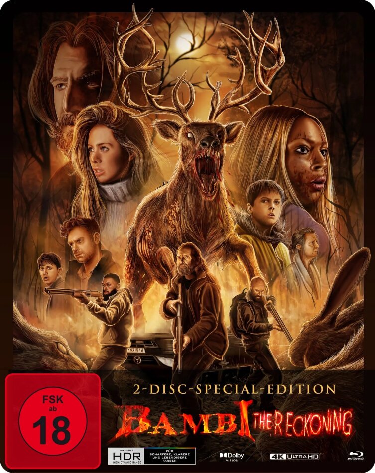 Bambi - The Reckoning (2025) Édition Collector Spéciale, Steelbook, 4K Ultra HD + Blu-ray