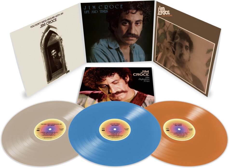 Jim Croce - The Definitive Croce BMG Rights Management, Red/Blue/Brown Vinyl, 3 LPs