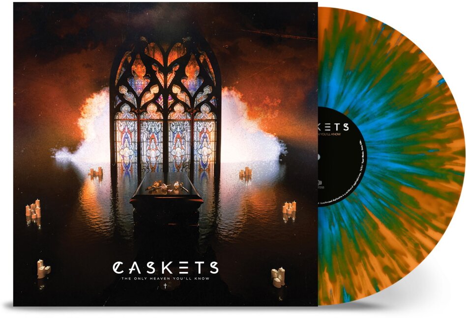 Caskets - The Only Heaven You'll Know Orange Sky Blue Splatter Vinyl, LP
