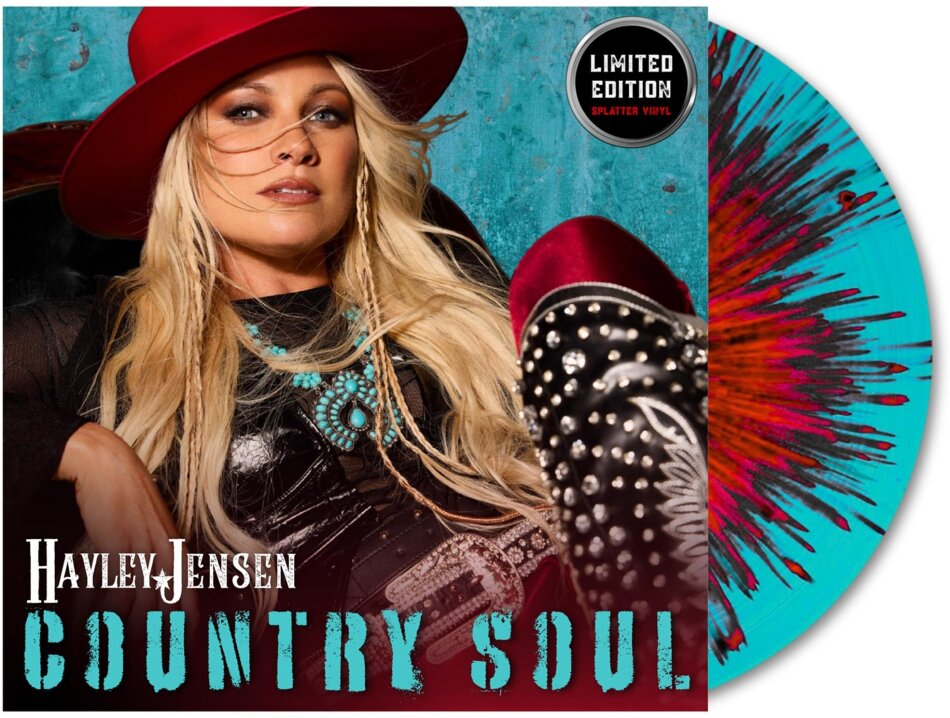 Hayley Jensen - Country Soul Limited Edition, Aquamarine with Black & Red Splatter Vinyl, LP