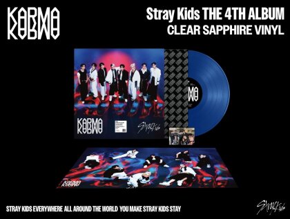 Stray Kids (K-Pop) - KARMA (Gatefold, Clear Saphire Version, LP)