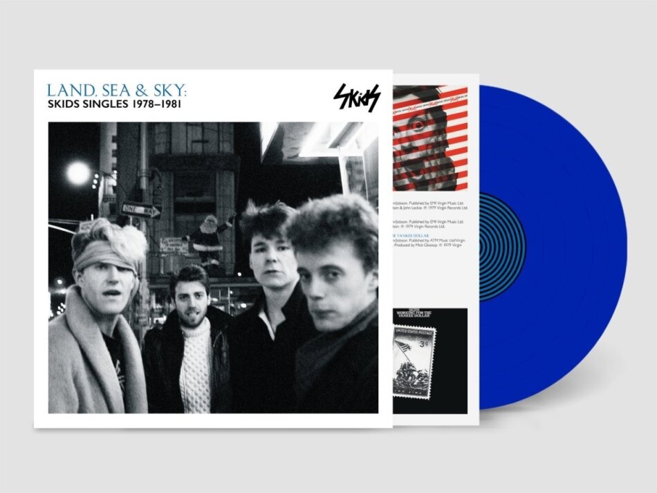 Skids - Land Sea & Sky: Skids Singles 1978-1981 140 Gramm, Demon Records, Blue Vinyl, LP