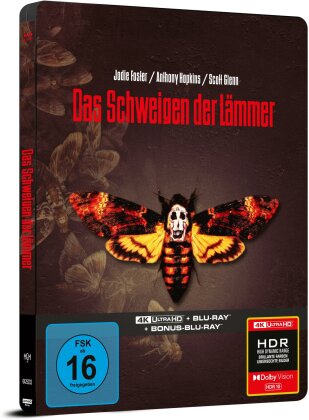 Das Schweigen der L&auml;mmer (1991) (Limited Edition, Steelbook, 4K Ultra HD + 2 Blu-rays)