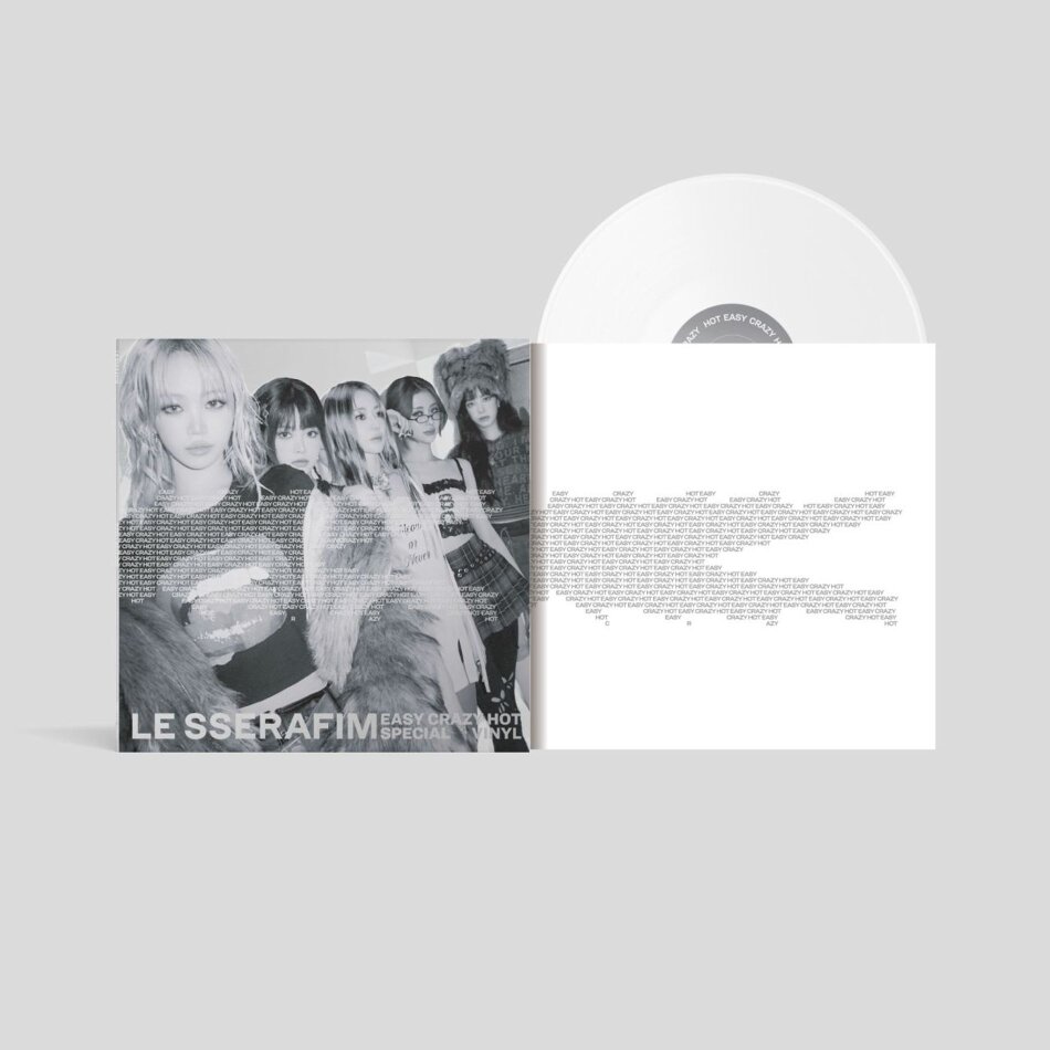 Le Sserafim (K-Pop) - 'Easy-Crazy-Hot' Special Vinyl Silver White Vinyl, LP