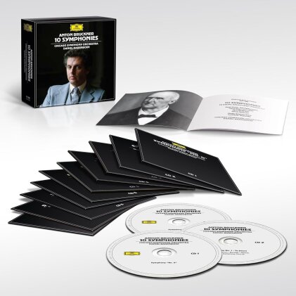 Daniel Barenboim, Anton Bruckner (1824-1896) & Chicago Symphony Orchestra (CSO) - 10 Symphonies (2025 Reissue, Deutsche Grammophon, 10 CDs)