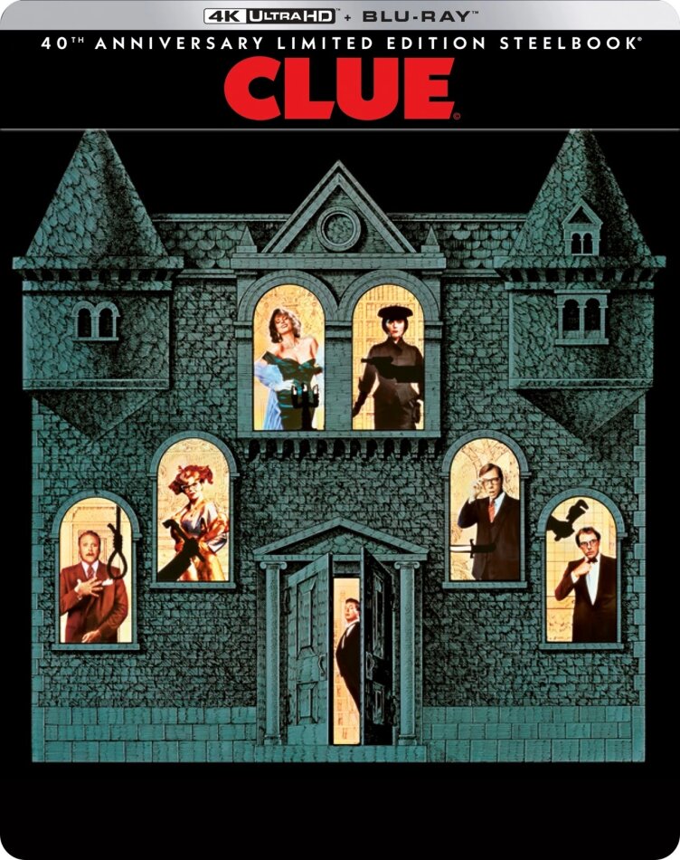 Clue (1985) 40th Anniversary Limited Edition, Steelbook, 4K Ultra HD + Blu-ray