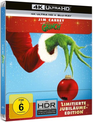 How the Grinch stole Christmas (2000) (25th Anniversary Limited Edition, Steelbook, 4K Ultra HD + Blu-ray)