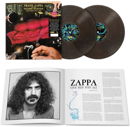 Frank Zappa & The Mothers Of Invention - One Size Fits All (2025 Reissue, Universal, Limited Edition, Black Glitter Vinyl, 2 LPs)
