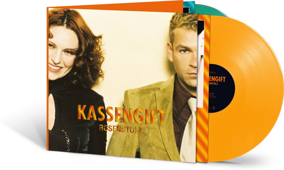 Rosenstolz - Kassengift 2025 Reissue, Polydor, Orange / Petrol Transparent, 2 LPs