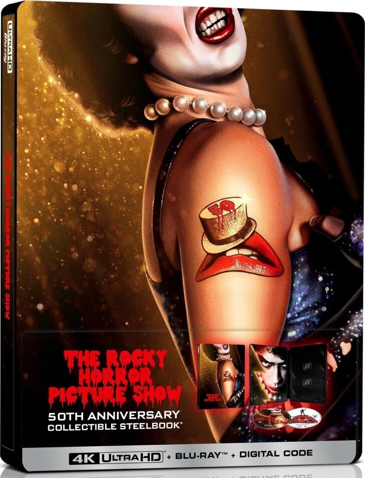 The Rocky Horror Picture Show (1975) 50th Anniversary Limited Edition, Steelbook, 4K Ultra HD + Blu-ray