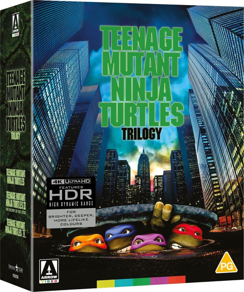 Teenage Mutant Ninja Turtles 1-3 - Trilogy Limited Edition, 3 4K Ultra HDs