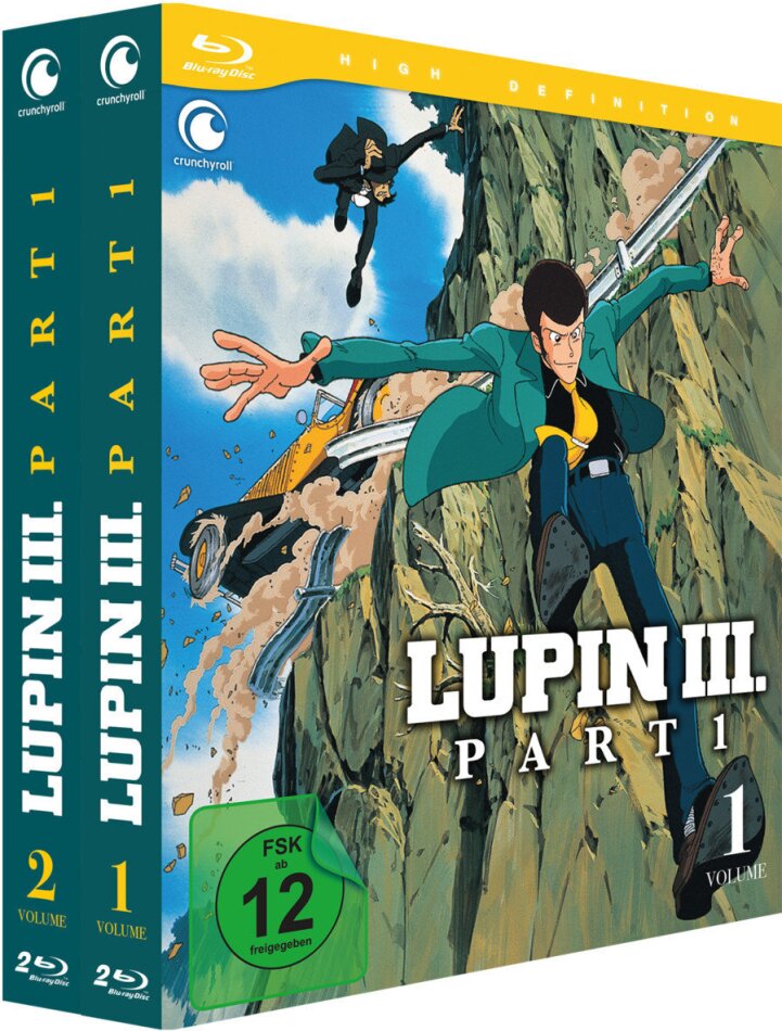 Lupin the 3rd - The Classic Adventures - Part 1 - Vol. 1 & 2 Gesamtausgabe, 4 Blu-rays