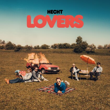 Hecht - LOVERS (Signiert, Limited Edition, Schwarz mit Orangem Splatter Vinyl, LP)