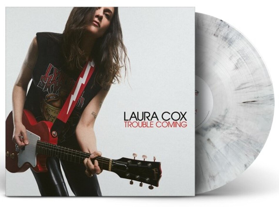 Laura Cox - Trouble Coming Limited Edition, Marbled White/Black Vinyl, LP