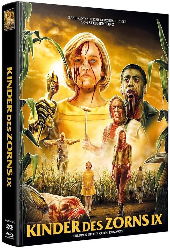 Kinder des Zorns 9 - Children of the Corn: Runaway (2018) Wattiert, Limited Edition, Mediabook, Blu-ray + DVD