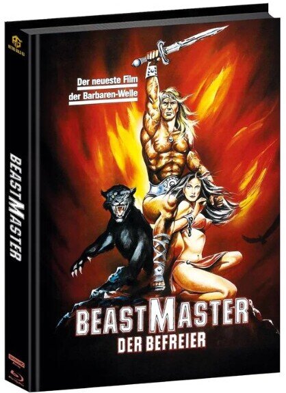 Beastmaster - Der Befreier (1982) Cover B, Wattiert, Extended Edition, Cinema Version, Limited Edition, Mediabook, 4K Ultra HD + Blu-ray