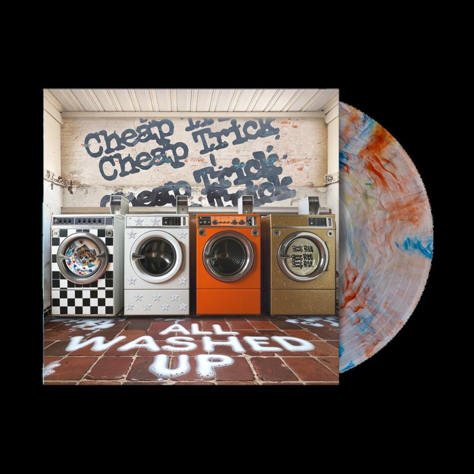 Cheap Trick - All Washed Up Specialist Edition, Limited Edition, Clear With Orange & Blue Marble Vinyl, LP