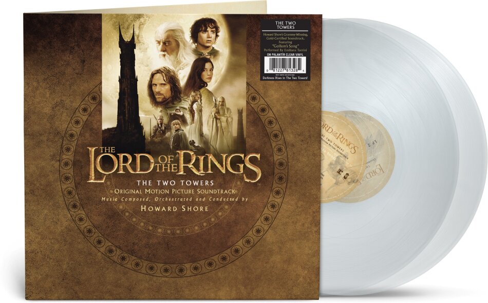 Howard Shore - Lord Of The Rings - Two Towers - OST 2025 Reissue, Rhino, Palantir Clear Vinyl, 2 LPs