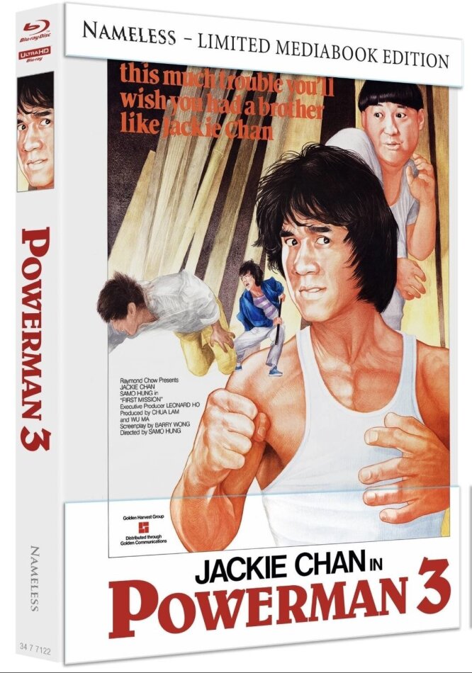 Powerman 3 (1985) Cover B, Limited Edition, Mediabook, 4K Ultra HD + Blu-ray