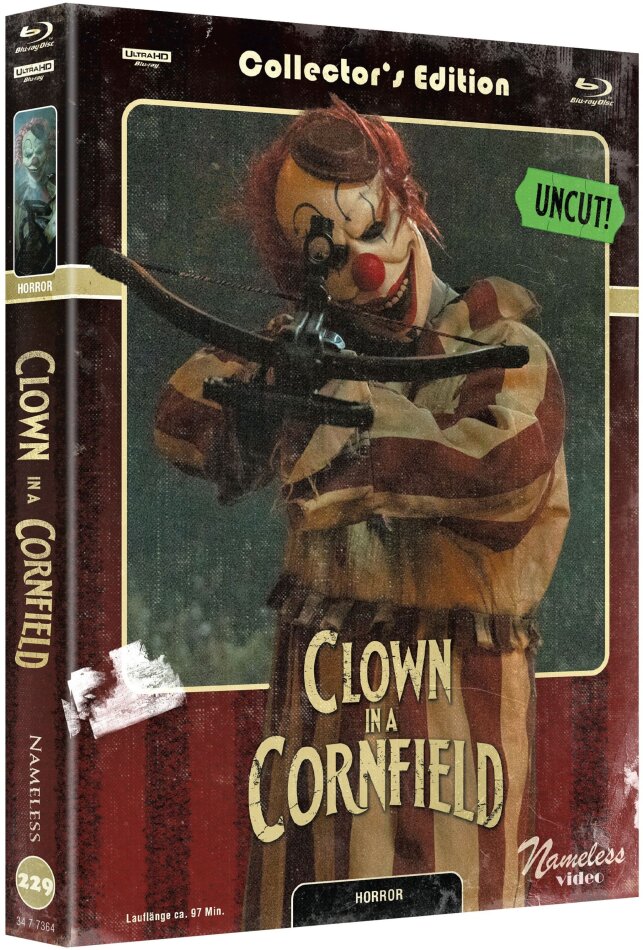 Clown in a Cornfield (2025) Cover C, Limited Collector's Edition, Mediabook, Uncut, 4K Ultra HD + Blu-ray