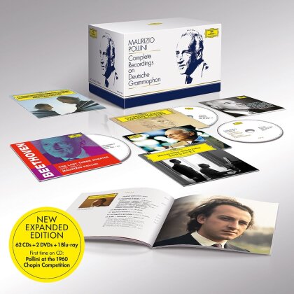 Maurizio Pollini - Complete Recordings On Deutsche Grammophon (62 CDs + Blu-ray + 2 DVDs)