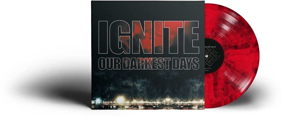 Ignite - Our Darkest Days 2025 Reissue, Arising Empire Label, Red/Black Marbled Vinyl, LP