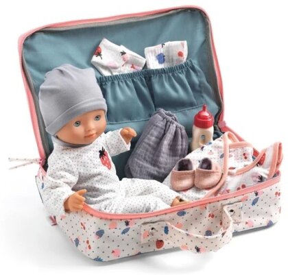 Spielkoffer mit Puppe & Zubeh&ouml;r Vanille Pomea