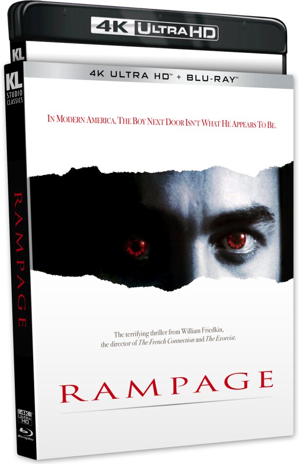 Rampage (1987) Kino Lorber Studio Classics, Director's Cut, Cinema Version, 4K Ultra HD + Blu-ray